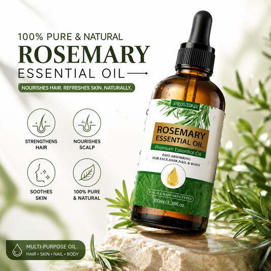 Natural Rosemary Essential Oil 100ml – For Men & Women